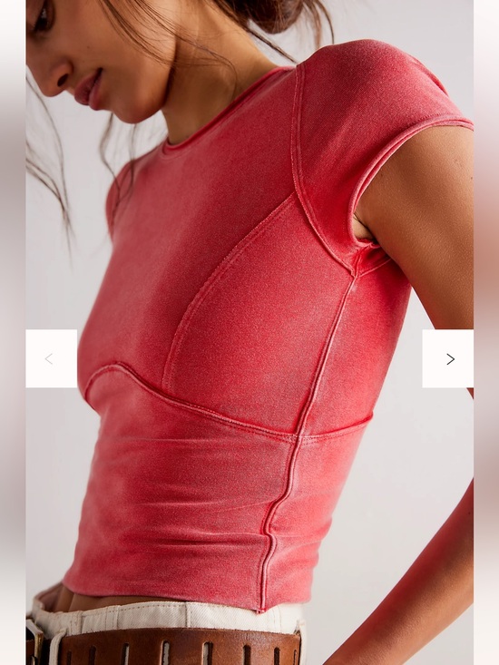 We The Free Tops - We the Free Protagonist Cropped Cap Sleeve Tee